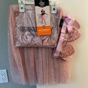 New Princess Pink Sparkly Tutu and Headband Set